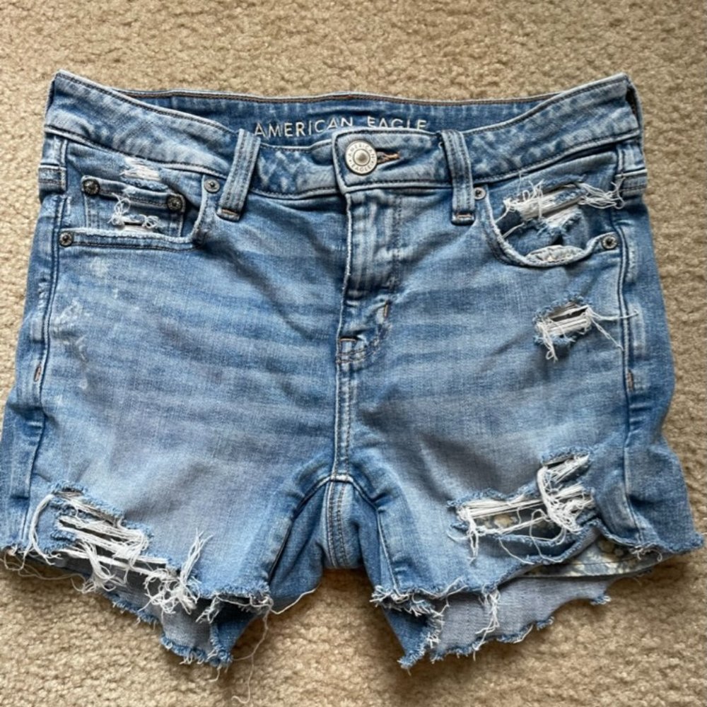 Women's American Eagle Jean Shorts Next Level Stretch Size 4
